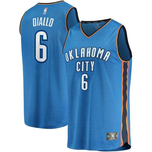 Maillot nba Oklahoma City Thunder Icon Edition Homme Hamidou Diallo 6 Bleu